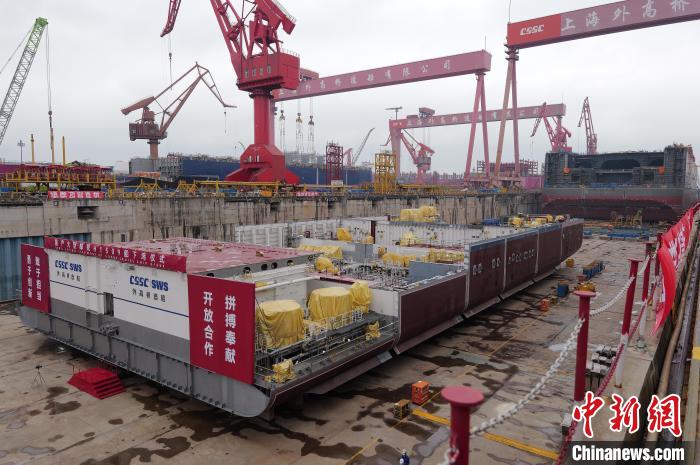 China's 2nd homegrown large cruise ship enters shipyard for final assembly